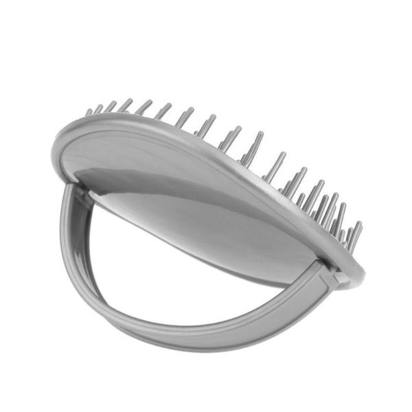 

shower hair shampoo brush comb sile massage scalp anti-skid hairbrush shampoo massage comb bath and scalp massager h jllfze, Silver