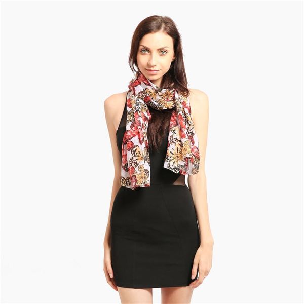 

butterfly print pretty ladies 2020 new fashion scarf, Blue;gray
