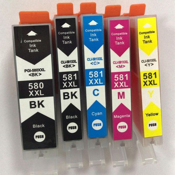 

vilaxh ink cartridge pgi-580 cli-581 for canon cli581 pgi 580 cli 581 pixma tr7550 tr8550 ts6150 ts8150 ts9150 ts9155 printer1