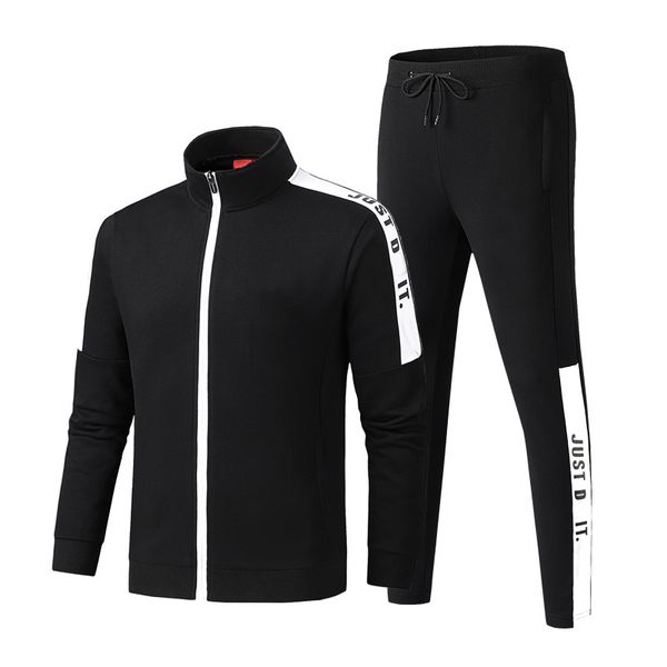 

mens tracksuit fashion 20aw designers jacket and pants 2 piece sets solid color outfit suits tracksuits for mens size :s-2xl, Gray