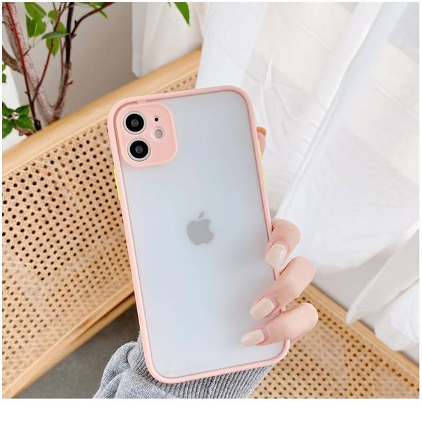 

matte shockproof phone case for iphone 12 11 pro xr x xs max se2 6s 6 8 7 plus soft jllhxq