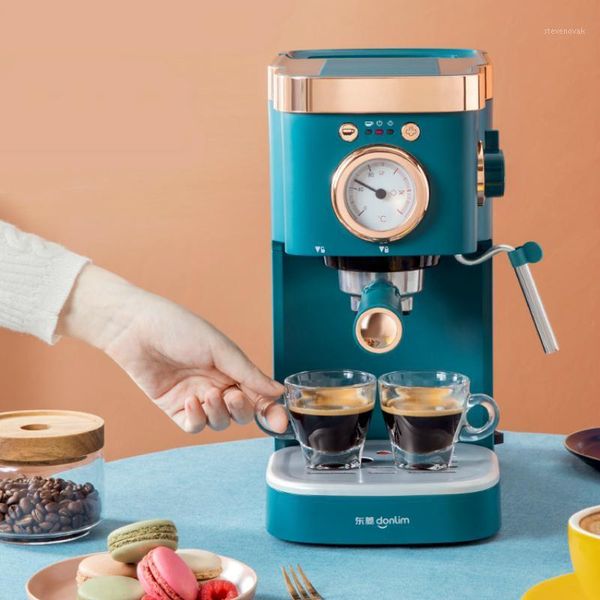 

jrm0218 household coffee machine small italian semi-automatic steam milk froth espresso american coffee machine1