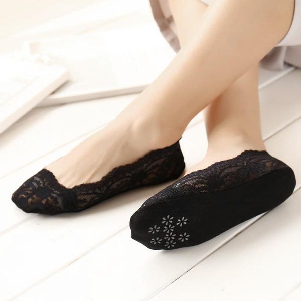 

funny women boat socks girls antiskid invisible happy cotton floor comfortable seamless socks slippers, Black;white