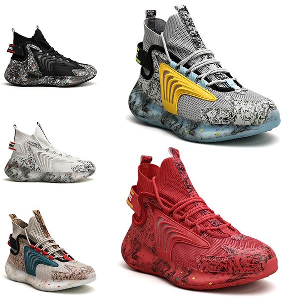 

2021 non-brand fashion men running shoes outdoor mens guys trainers black triple white cool grey all red sports sneakers color #10 40-47
