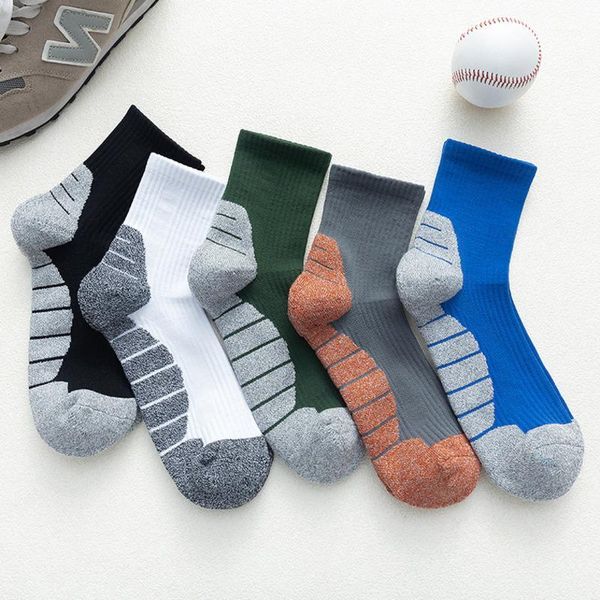

peonfly stripes fashion spelling color men happy autumn winter thickened warm comfortable casual cotton male short socks1, Black