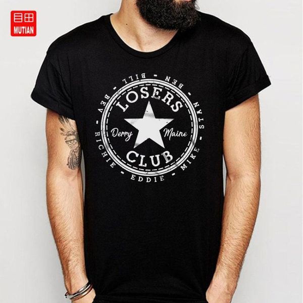 

men's t-shirts losers club t shirt1, White;black