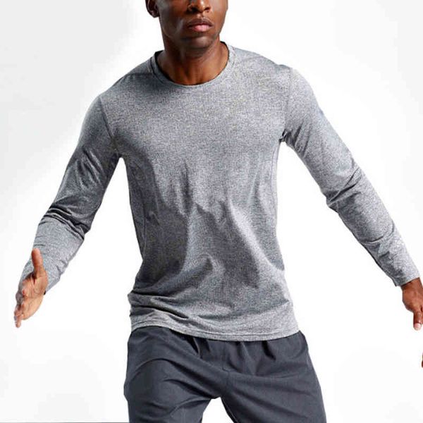 

Men's T-Shirts lulu shirts autumn mens yoga align legging top solid color t shirt men gym sport running casual loose leggings clothing, White;black