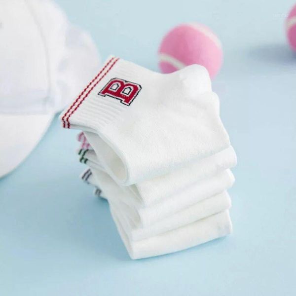 

classic striped letter print fashion sporty short socks girls cute harajuku socks casual female cool skateboard cotton1, Black;white