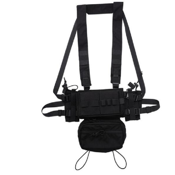 

hunting jackets tactical micro fight chassis 3 chest rig, Camo;black