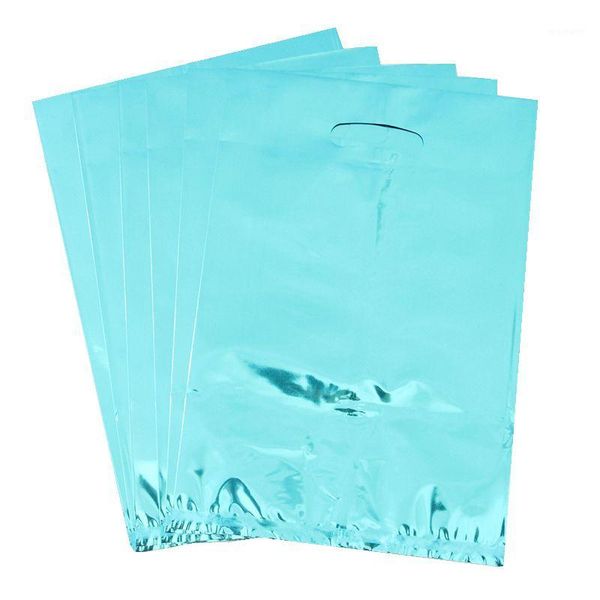 

gift wrap 30pcs bags loot blue metallic foil plastic kids birthday party supply event decoration set candy1