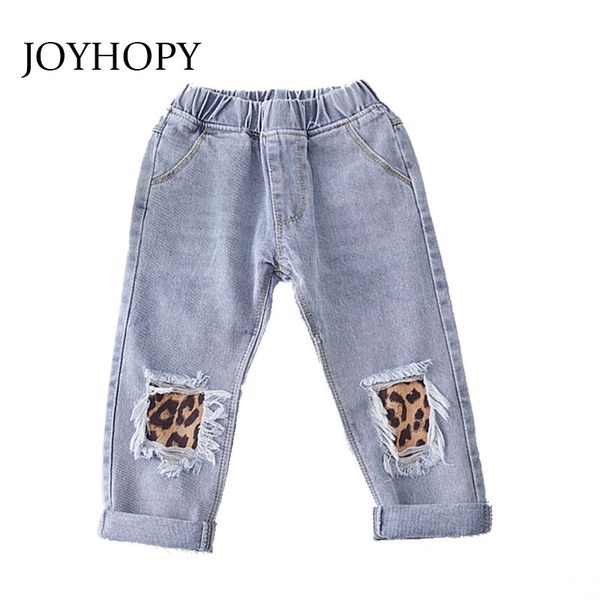 

girls jeans kids fashion leopard pattern jeans spring autumn children pants casual trouses baby girls jeans lj201203, Blue