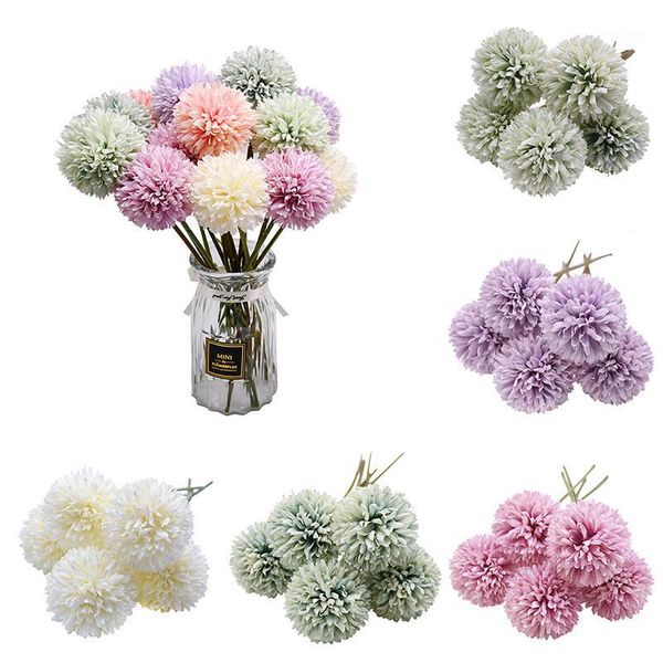 

1pcs/2pcs/3pcs artificial simulation dandelion flower ball for home wedding holding flower party decoration fake flowers bouquet1