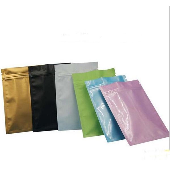 

1000pcs 12x18cm 12*18cm black color metallic mylar zipper bags flat bottom black aluminum foil small z jlllns warmslove