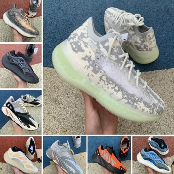 

new release 380 lmnte pepper shoe alien mist onyx blue oat running shoes men women kanye west 3m reflective sneakers