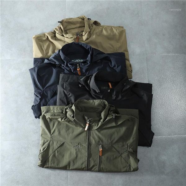 

2020 men jacket fashion outwear jacket spring autumn waterproof windproof1, Tan;black