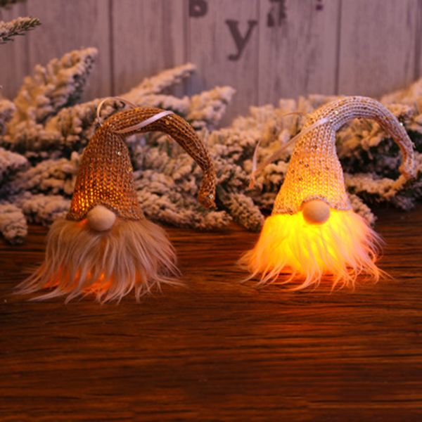 

faceless for gnome xmas christmas lighting santa tree hanging pendant gifts led holiday home decoration lights ornaments party