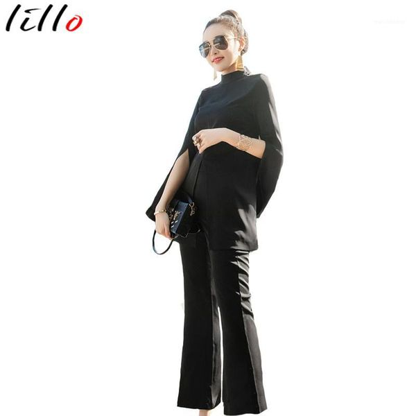 

office lady ropa de mujer 2020 two piece set summer white flared pants fashion two-piece pants tidetemperament goddess fan suit1