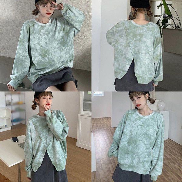 

2020 new fashion autumn korean retro autumn casual striped t-shirt women1, White