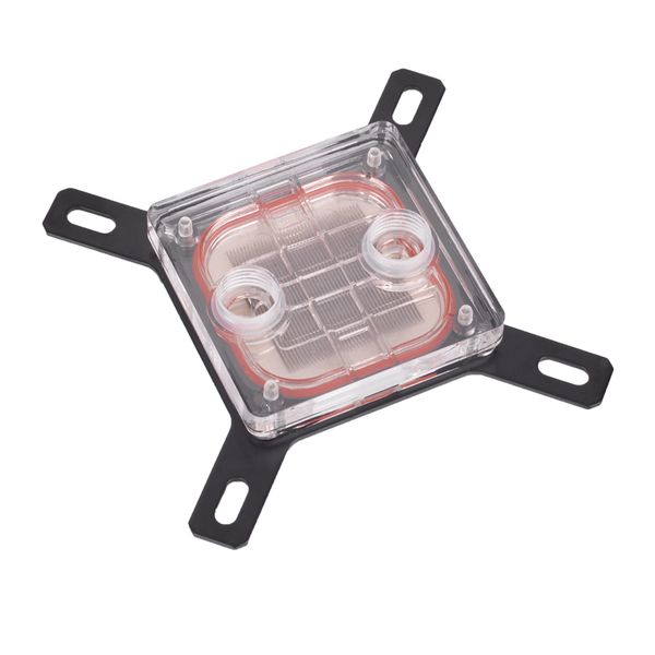 

cpu water cooling block for intel 1151 lag 1155 1156 1150 cpu water cooling copper plate acrylic top