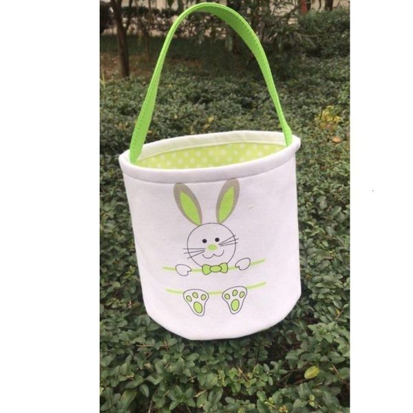 

baskets canvas rabbit buckets bunny ears basket tail pail latest easter eggs hunt bag 4 colors