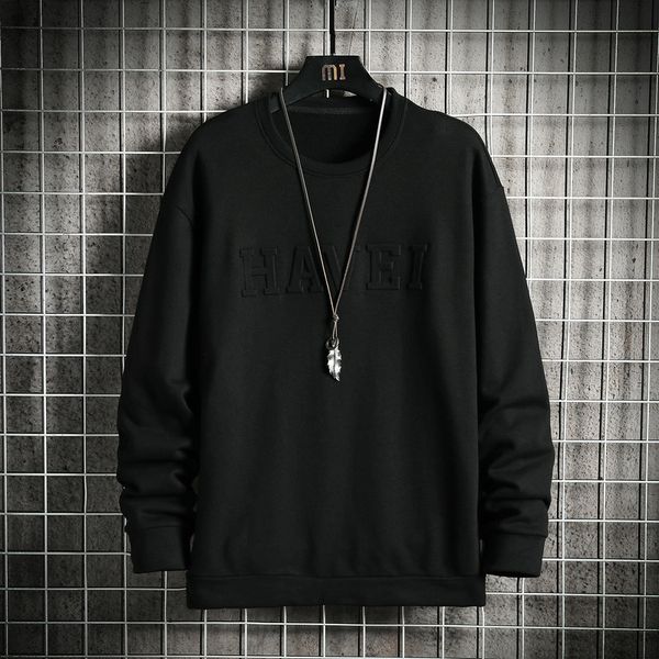 

new fashion brand hoodies 2021 spring autumn hip hop casual men's black white sweatshirts punk streetwear clothes q28p
