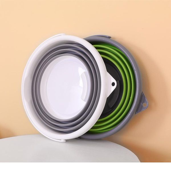 

10l new arrival sile folding bucket large capicity save space washabe fishing camping car bucket kitchen items bald jllcek