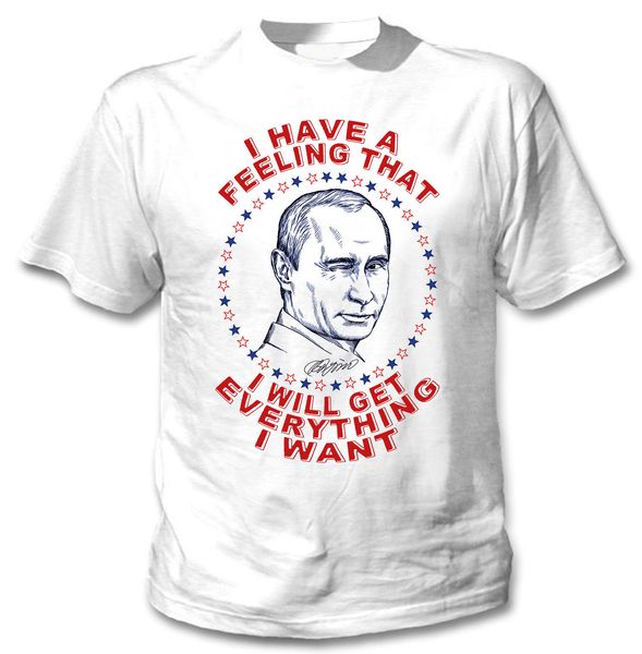 

2019 vladimir putin a feeling quote - new cotton white tshirt sport hooded sweatshirt hoodie