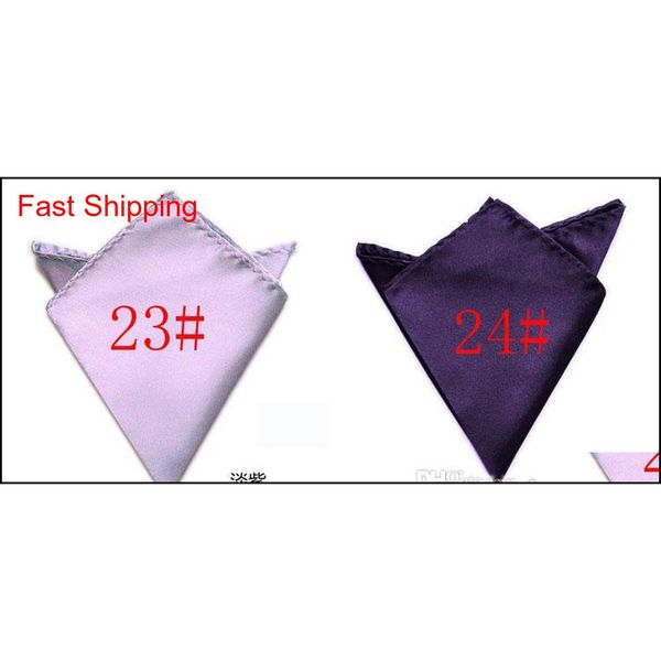 

22*22cm solid color men's pocket square fashion accessories handkerchief male suit pocket tow qyljss bdehome, Blue;white