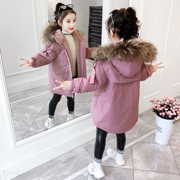 

утолщенной внешней стиль пальто зимы 2020 новой корейской версии девушки детского хлопка ватник плюс вниз, Blue;gray