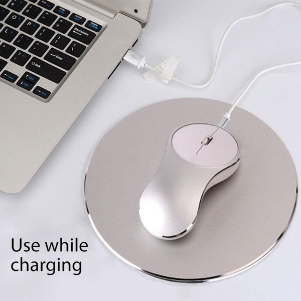 

hobbylane ultra slim portable mouse 2.4ghz wireless 1600dpi aluminum alloy mute rechargeable mouse wireless optical gaming