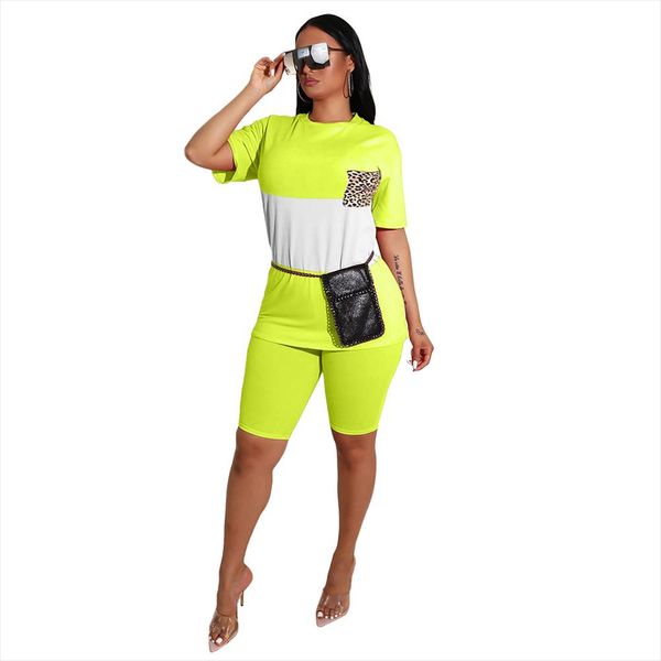 

2020 new summer womens two piece biker shorts sets t shirts biker shorts jogger 2 piece set casual active tracksuit outfit, Gray