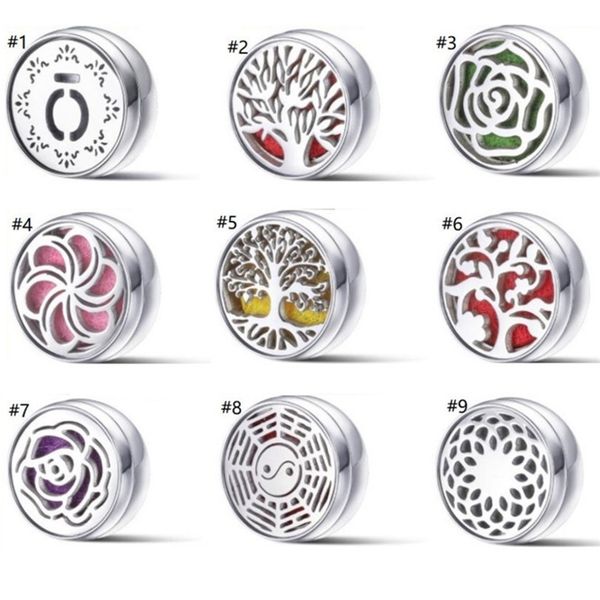 

mask snap button magnetic diy aromatherapy essential oil diffuser perfume hollow locket ginger necklace bracelets jewelry hh12104, Red;brown