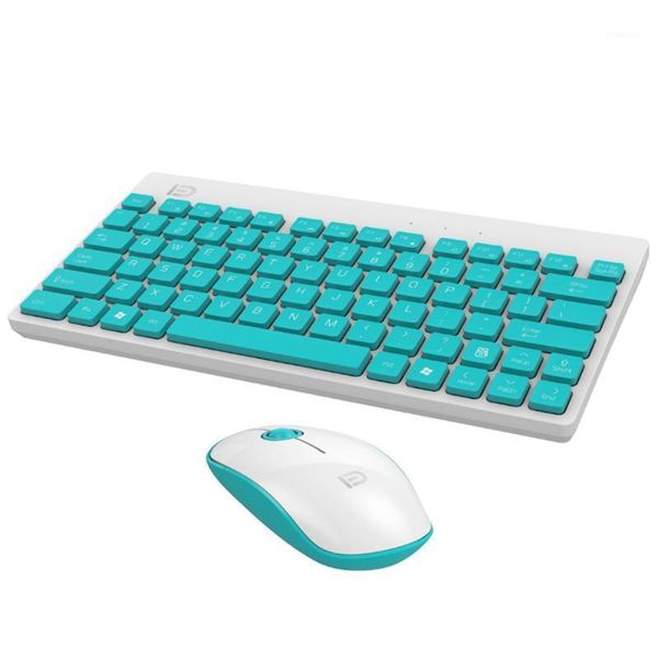 

2.4g usb wireless colorful keyboard and mouse ergonomic 1500 dpi gaming keyboard set for desklappc computer1