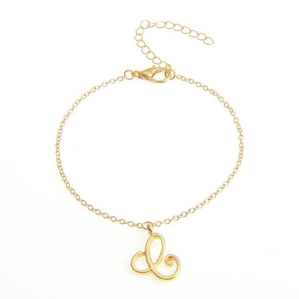 

c письмо браслет подарок для любителей наручные браслеты цепочки c сокращение название jewelry, Black