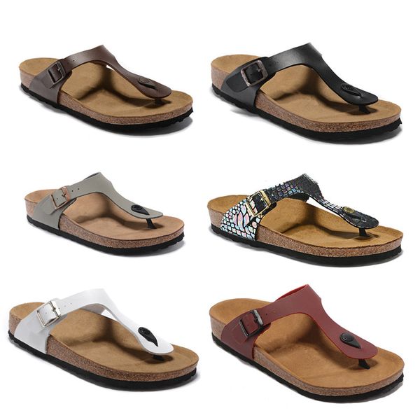 

2024 Summer Cork Slippers Beach Sandals Indoor Flat Slippers House Flip Flops Men Women Platform Sandal fashion luxury designer trainers, White