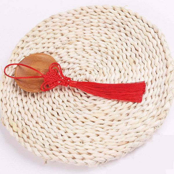 

10шт любви сердца китайский узел кисточек diy кулон ювелирные изделия главная текстильная занавеска одежда швейное макроме украшения ремесла