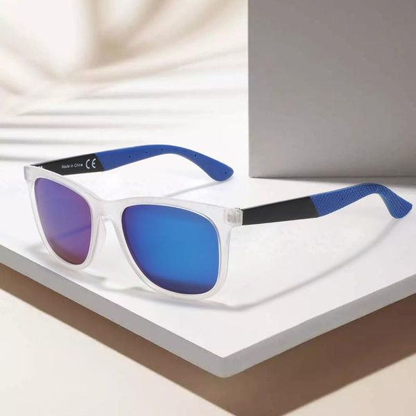 

sunglasses bluemoky brand design polarized men women vintage square mirror coating uv400 sun glasses driving shades eyewear, White;black