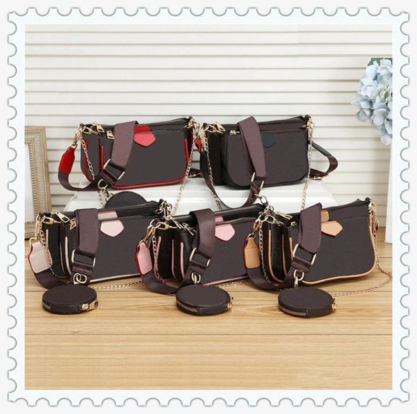 

hh 3 piece set multi pochette accessories bags women crossbody bag genuine pu leather handbags purses lady tote bag coin purse