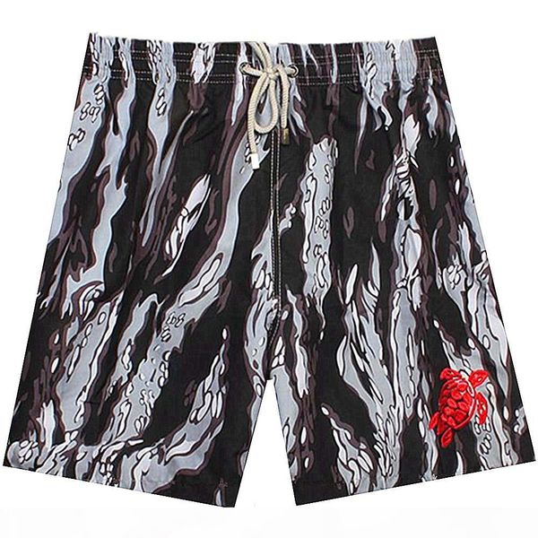 

men's beach shorts personality printing 2019 summer thin section breathable comfort casual men's spandex shorts large size, White;black
