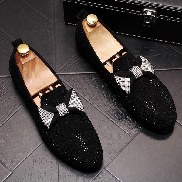 

bling bling glitter men shoes black slip on men wedding shoes fashion mens sequin 5#15/10d50