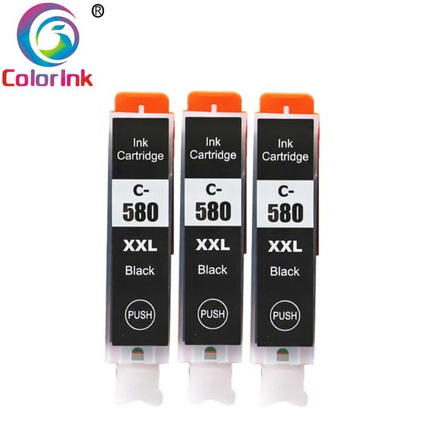 

black pgi580xxl cli581xxl 580 580xl ink cartridge xl for canon pixma ts8150 ts8151 ts8152 ts9150 ts9155 printer 580xxl 581xxl