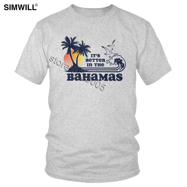 

it's better in the bahamas funny summer soft men's short sleeve casual o neck florida island sport hooded sweatshirt hoodie men t