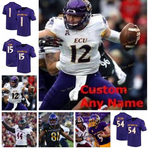 

custom east carolina pirates college football jerseys 80 anthony watley 88 trevon brown 9 david garrard 9 reid herring men women stitch, Black