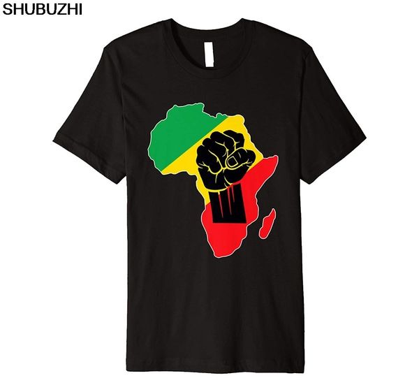 

africa black power africa map fist african pride 100% cotton summer men funny print hoodie designers t shirts sweatshirt