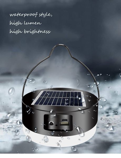 

led solar outdoor emergnecy light led solar camping lamps mobile phone computer usb charger portable power bank