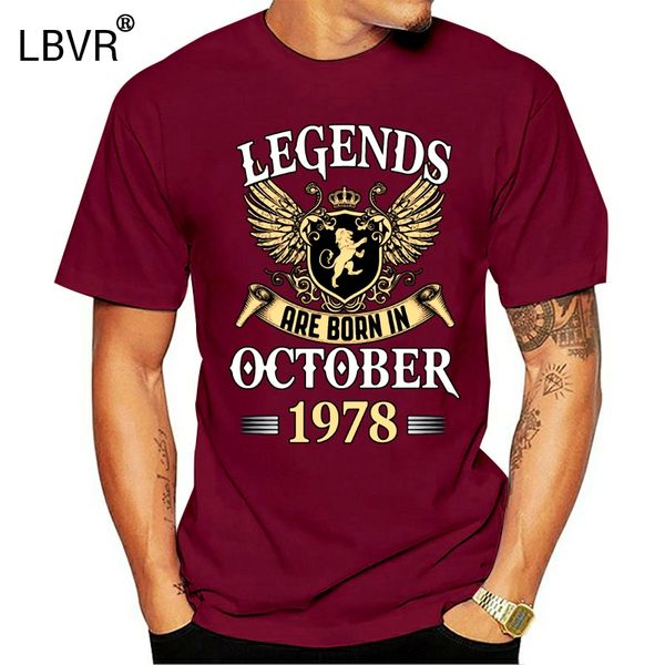 

men's legends are born in october 1978 print cotton homme fitness comfortable summer cool shirt hoodie designers t shirts sweatshirt