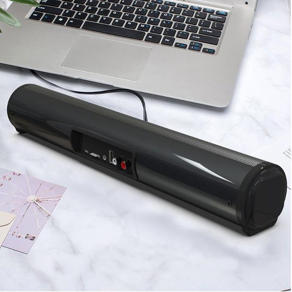 

BS-10A 10W TV Sound Bar AUX USB Wired and Wireless Bluetooth Home Theater FM Radio Surround SoundBar1