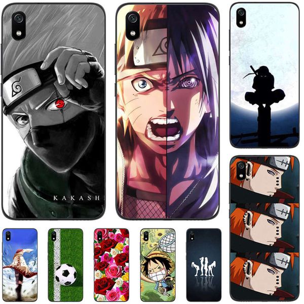 

naruto is millet redmi 7a, soft tpu silicone leather case and cartoon 5.45