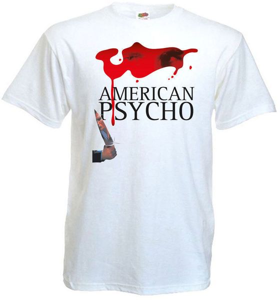 

american psycho v5 t shirt white movie poster all sizes s-3xl men t-shirt great quality funny man sport hooded sweatshirt hoodie