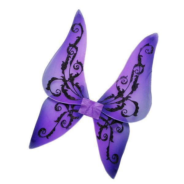 

дети фиолетовый блеск крылья бабочки halloween fairy костюмированный костюма, Blue